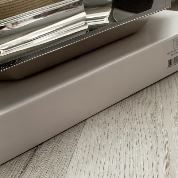 Thomas O'Brien by Reed & Barton Landon 22-Inch Nickel Plate Cocktail Tray NIB - Picture 10 of 16